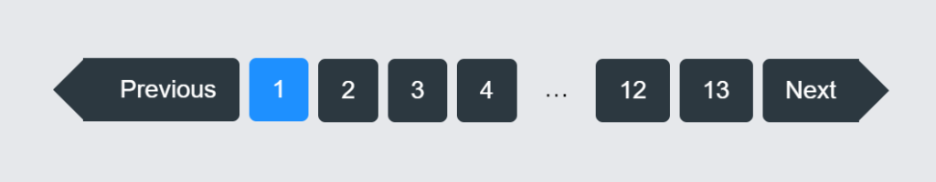 UI example of an accommodating approach to pagination